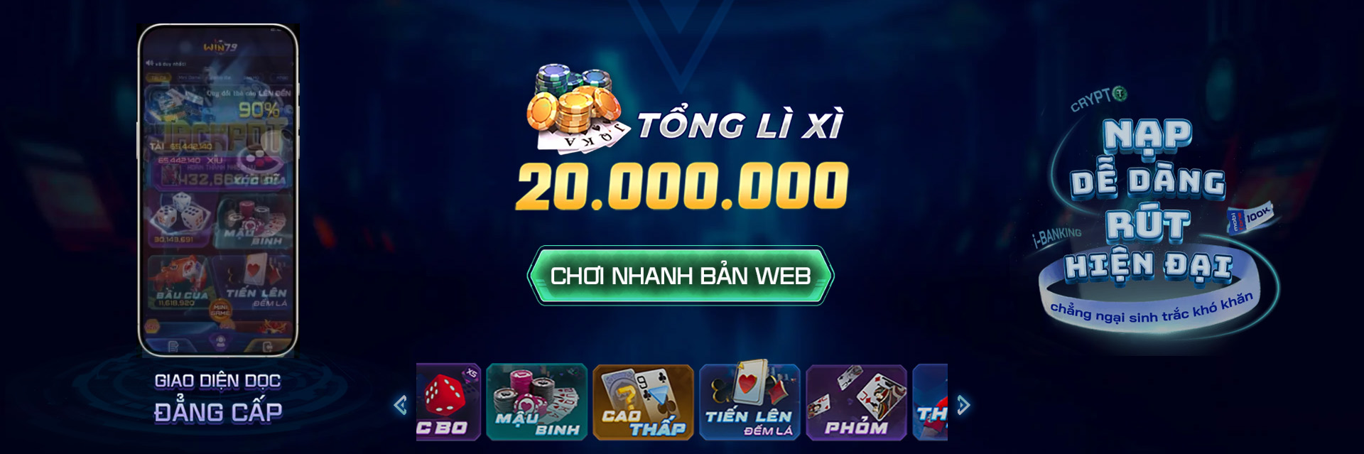Win79 Com 🎖️ Tải App Game Bài Đổi Thưởng 79WIN - Nhận Code Tân Thủ 7 win79 banner